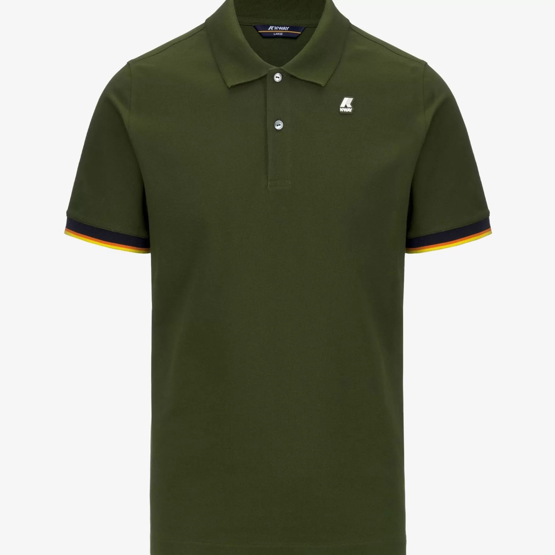 Polo Shirts*K-WAY Vincent - Polo Shirts - Polo - Man - Green Palm