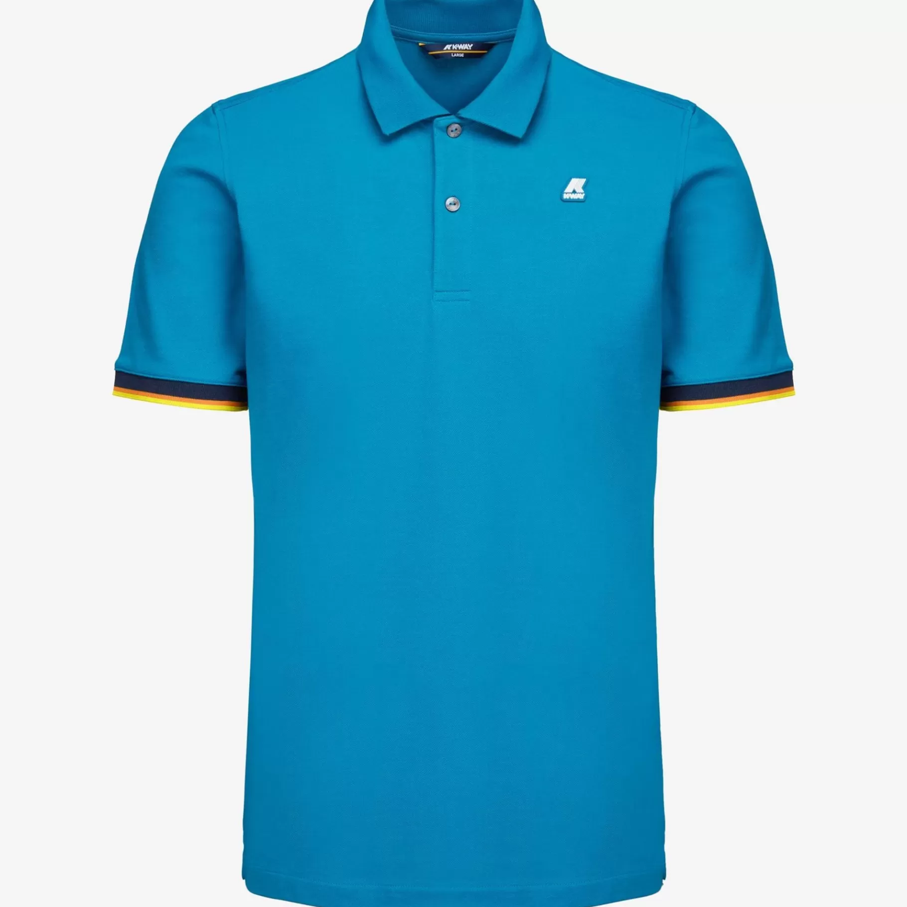 Polo Shirts*K-WAY Vincent - Polo Shirts - Polo - Man - Turquoise Dk