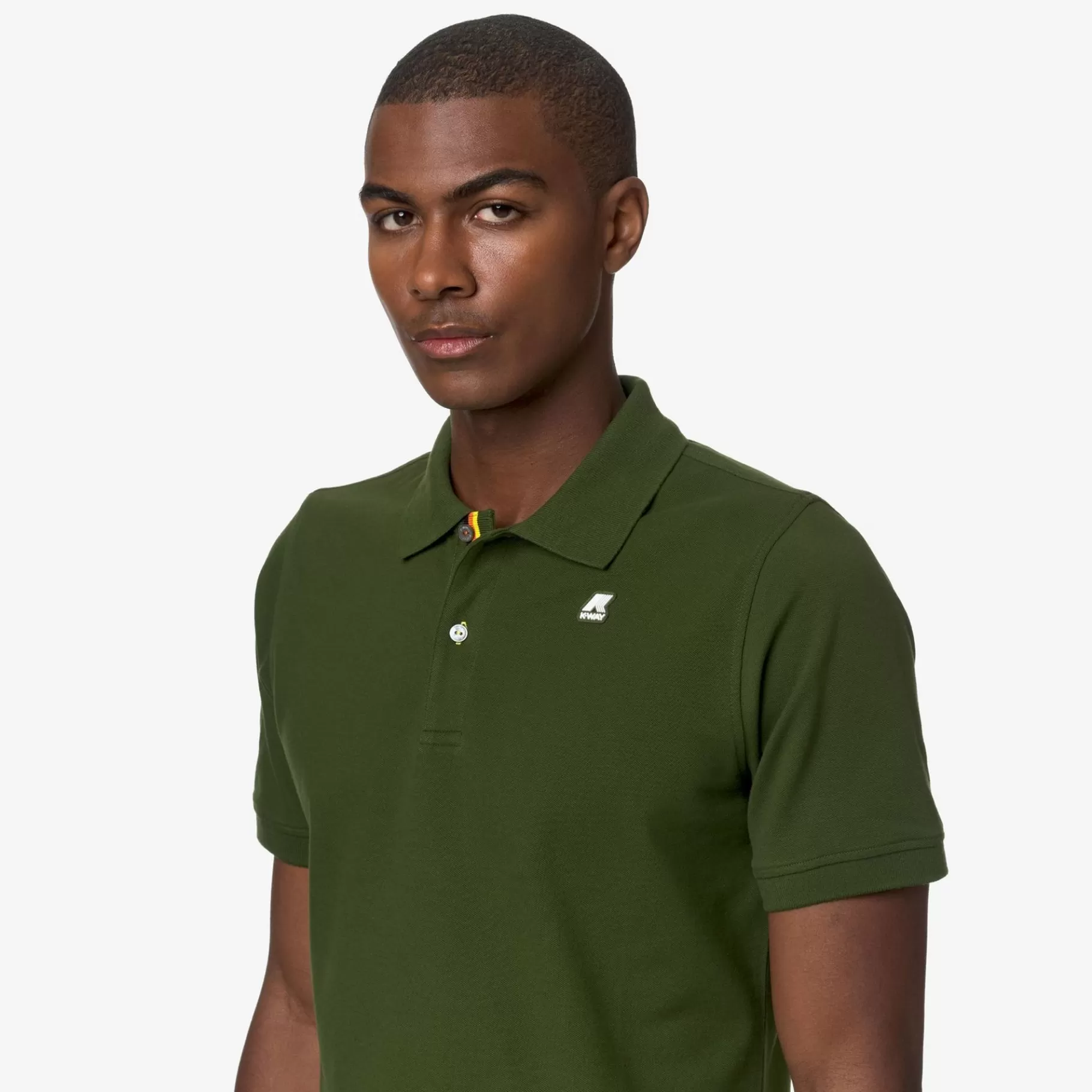 Polo Shirts*K-WAY Vinnie - Polo Shirts - Polo - Man - Green Cypress