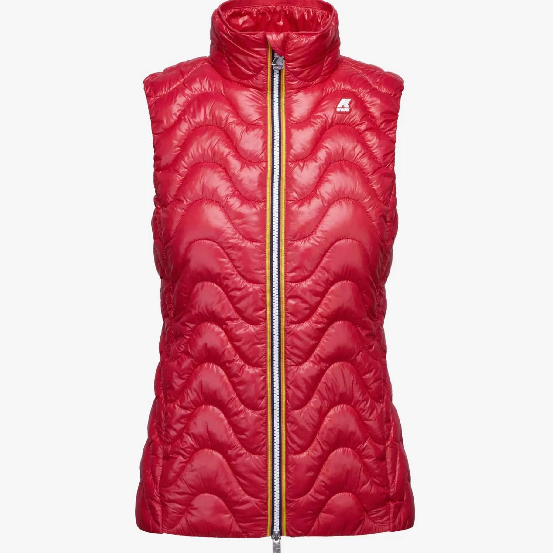 Vests*K-WAY Viole Quilted Warm - Jackets - Short - Woman - Red Berry