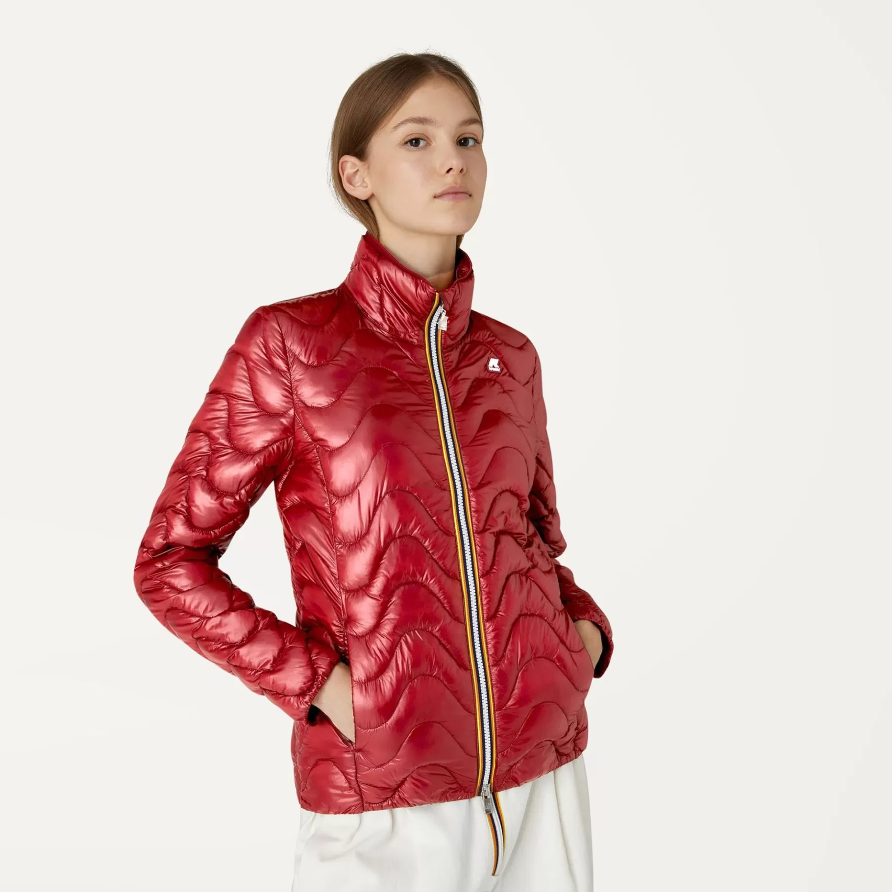Short Jackets*K-WAY Violette Quilted Warm - Jackets - Short - Woman - Red Dk Tomato