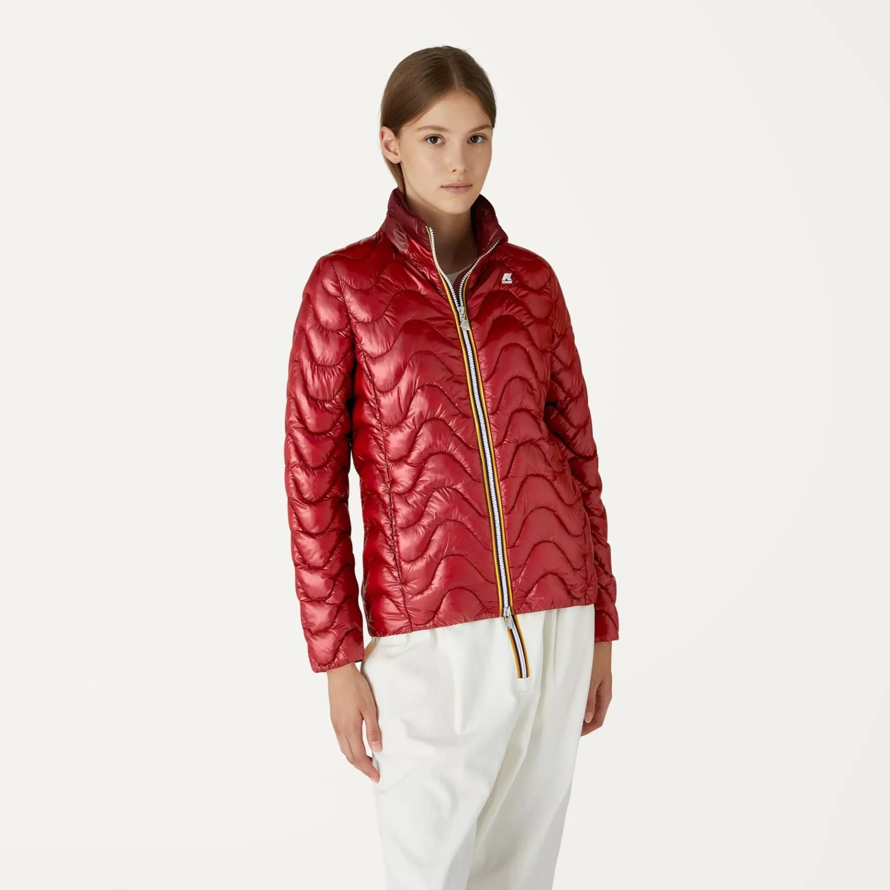 Short Jackets*K-WAY Violette Quilted Warm - Jackets - Short - Woman - Red Dk Tomato